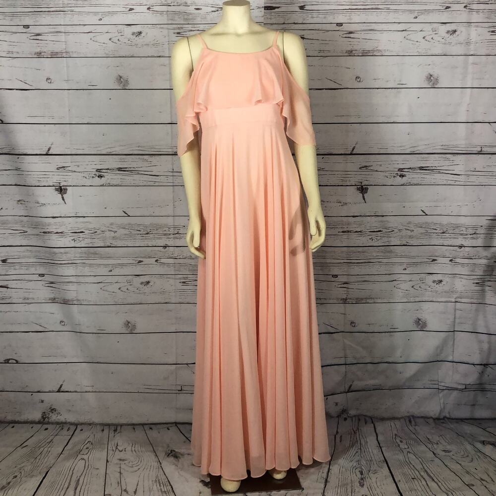 ADELE RUFFLE MAXI DRESS size large - Picture 5 of 12